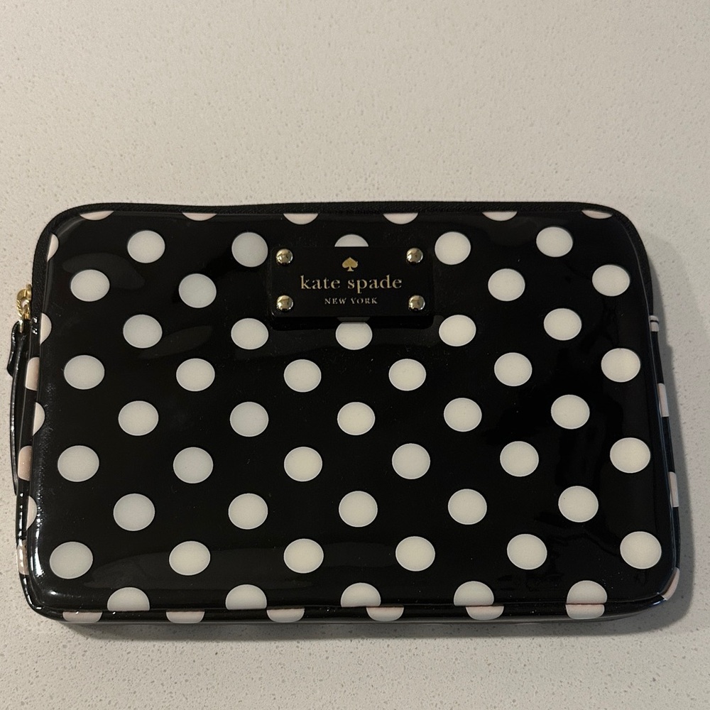 Kate Spade Black and White Polka Dot case holder